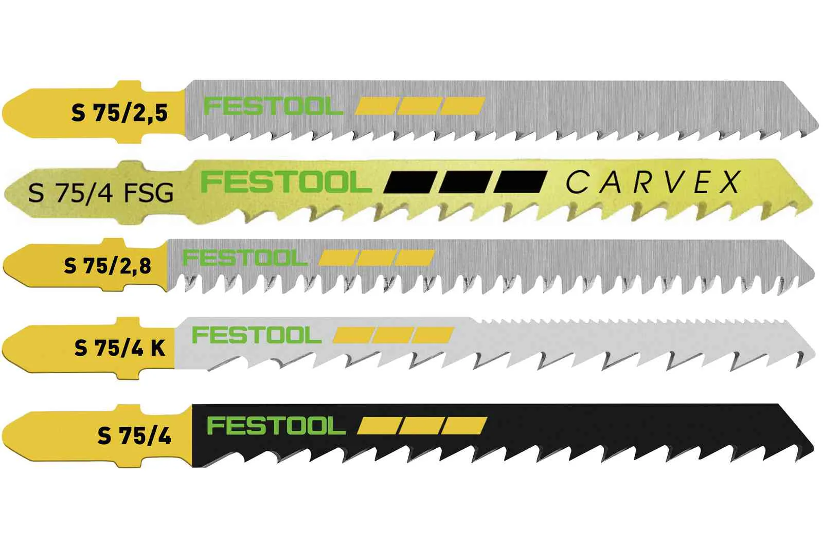 Festool 204275 25-Piece Jigsaw Blade Assortment (Wood)