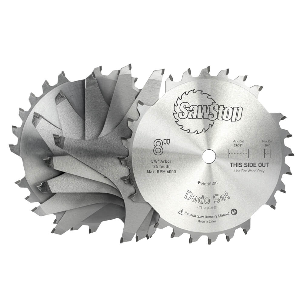 SawStop BTS-DS8-2402 Dado Set 8"